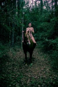 Masha Models riding horse